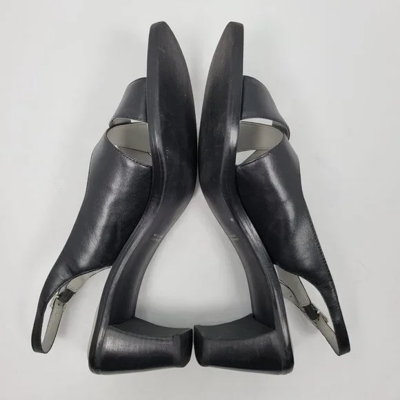 Apostrophe Caray Women's Block Heel Black Leather Shoes US Size 8.5M - Picture 6 of 9